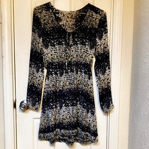 Sheer long sleeve dress